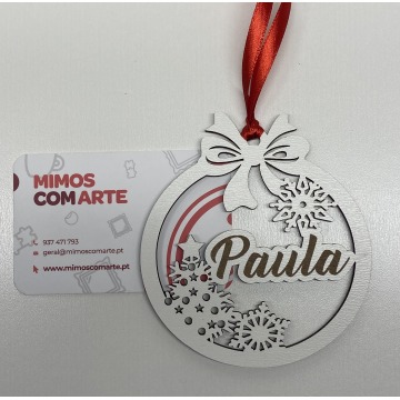 Bola de natal personalizada 