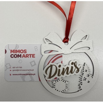 Bola de natal personalizada 