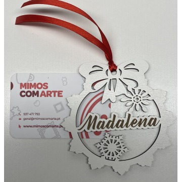 Bola de natal personalizada 