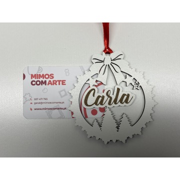 Bola de natal personalizada 