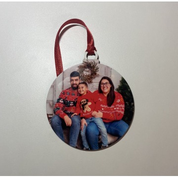 Bola de natal personalizada com imagem