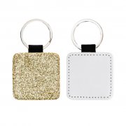Porta-chaves glitter Dourado Personalizvel