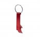 Foto 1: Abre-c�psulas em alum�nio, com argola porta-chaves Vermelho
