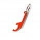 Foto 2: Abre-c�psulas em alum�nio, com argola porta-chaves Vermelho