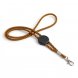 Foto 2: Lanyard tubular ajust�vel e mosquet�o laranja