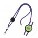 Foto 3: Lanyard tubular ajust�vel e mosquet�o roxo