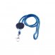 Foto 2: Lanyard tubular ajust�vel e mosquet�o azul claro